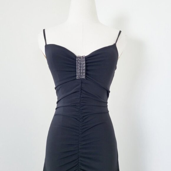 Y2K Fairy Midi Prom Dress Drop Waist Sleeveless Spaghetti Straps Tank - Picture 5 of 13